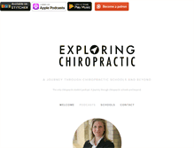 Tablet Screenshot of exploringchiropractic.com